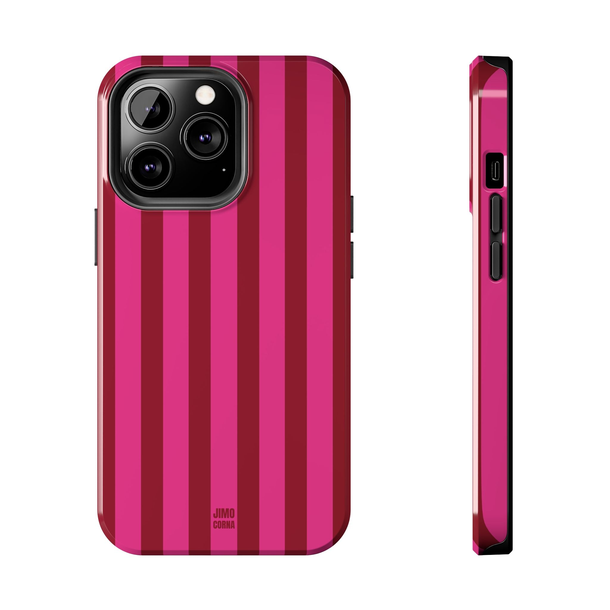 Strawberry Burst Bold Stripes