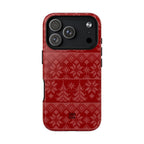 Holiday Knit | Red MagSafe iPhone Case