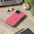 Farm Gingham iPhone Case | Hot Pink