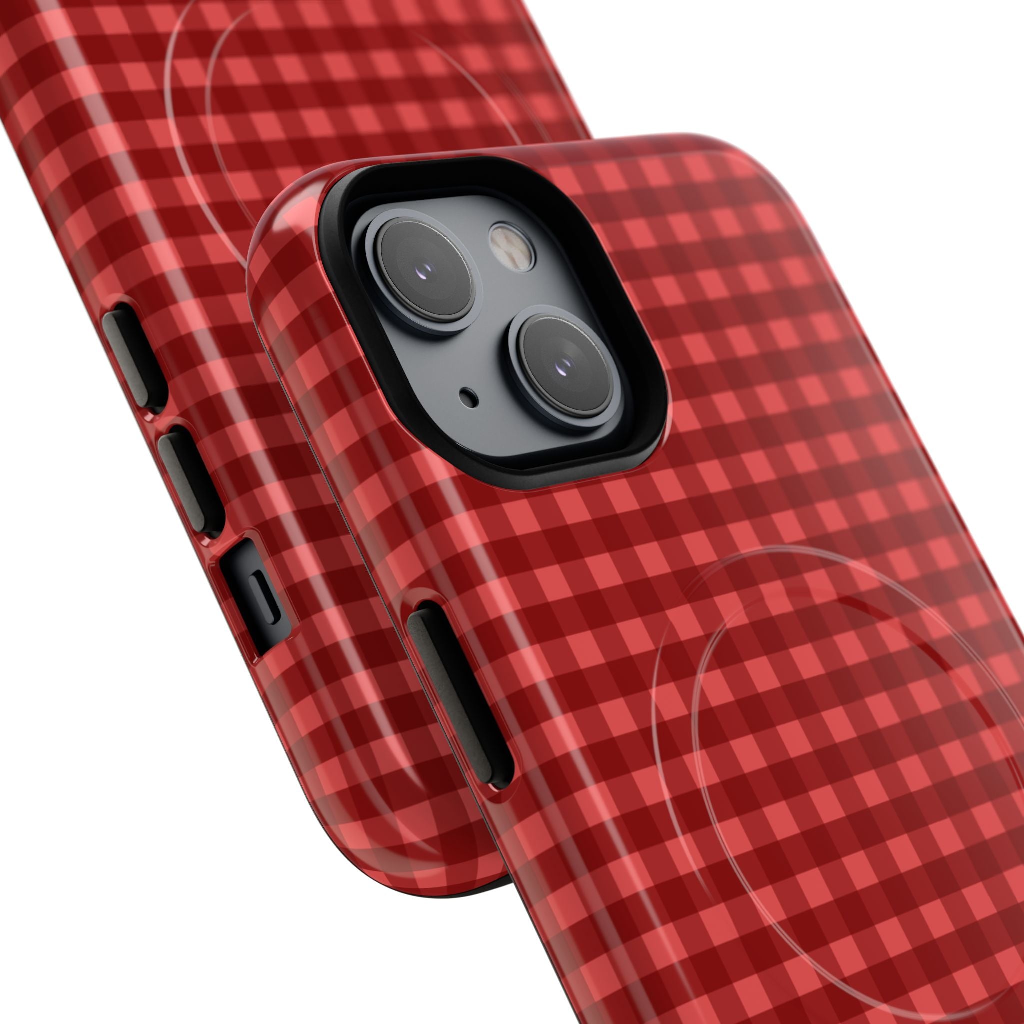 Farm Gingham MagSafe iPhone Case | Red