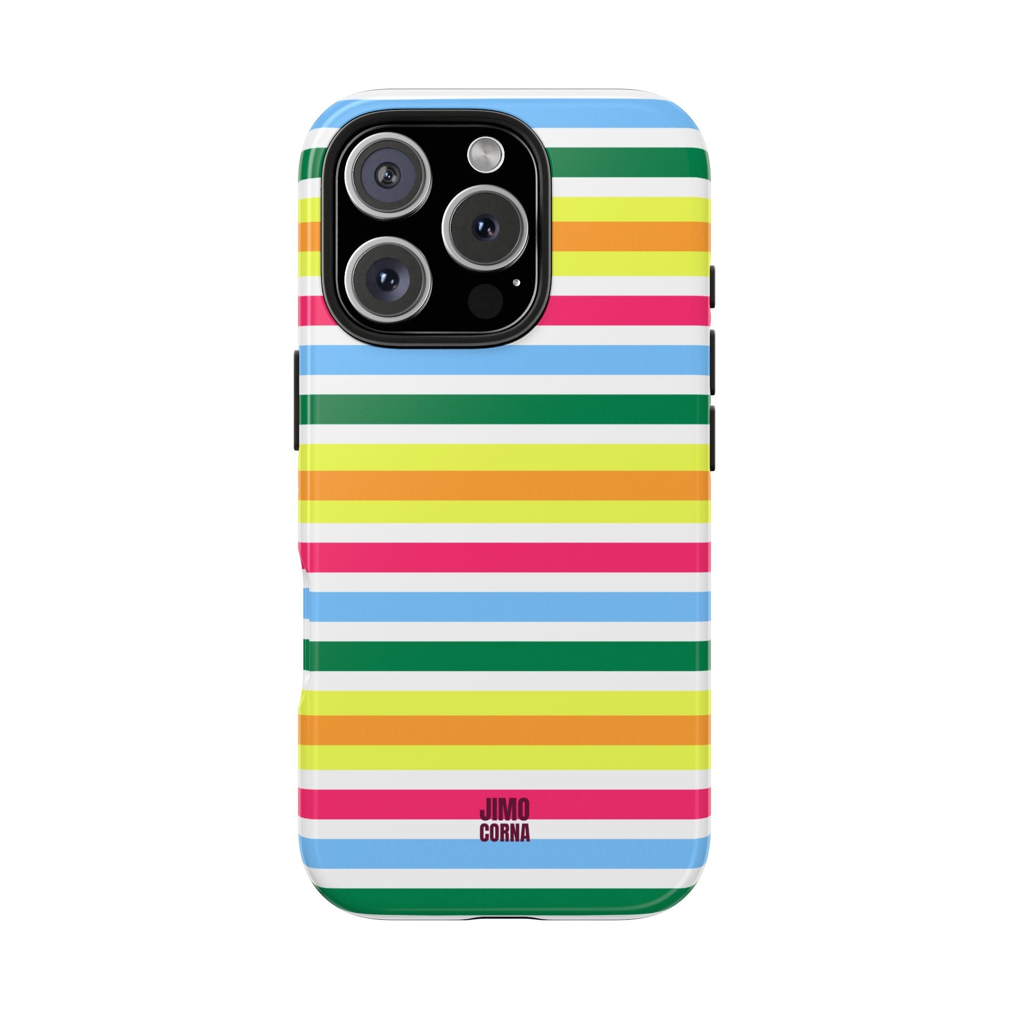 Rainbow Sorbet Stripe iPhone Case