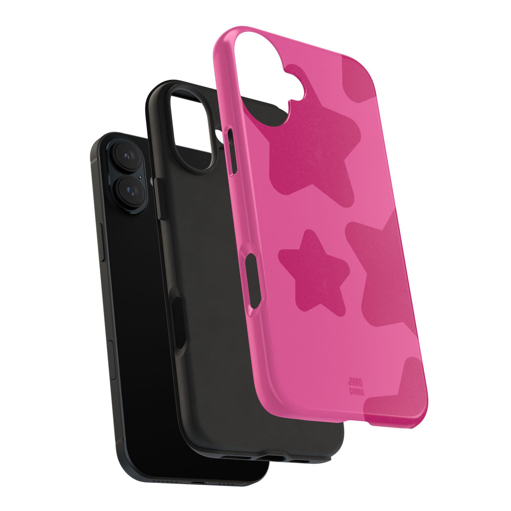 Hot Pink Bold Stars