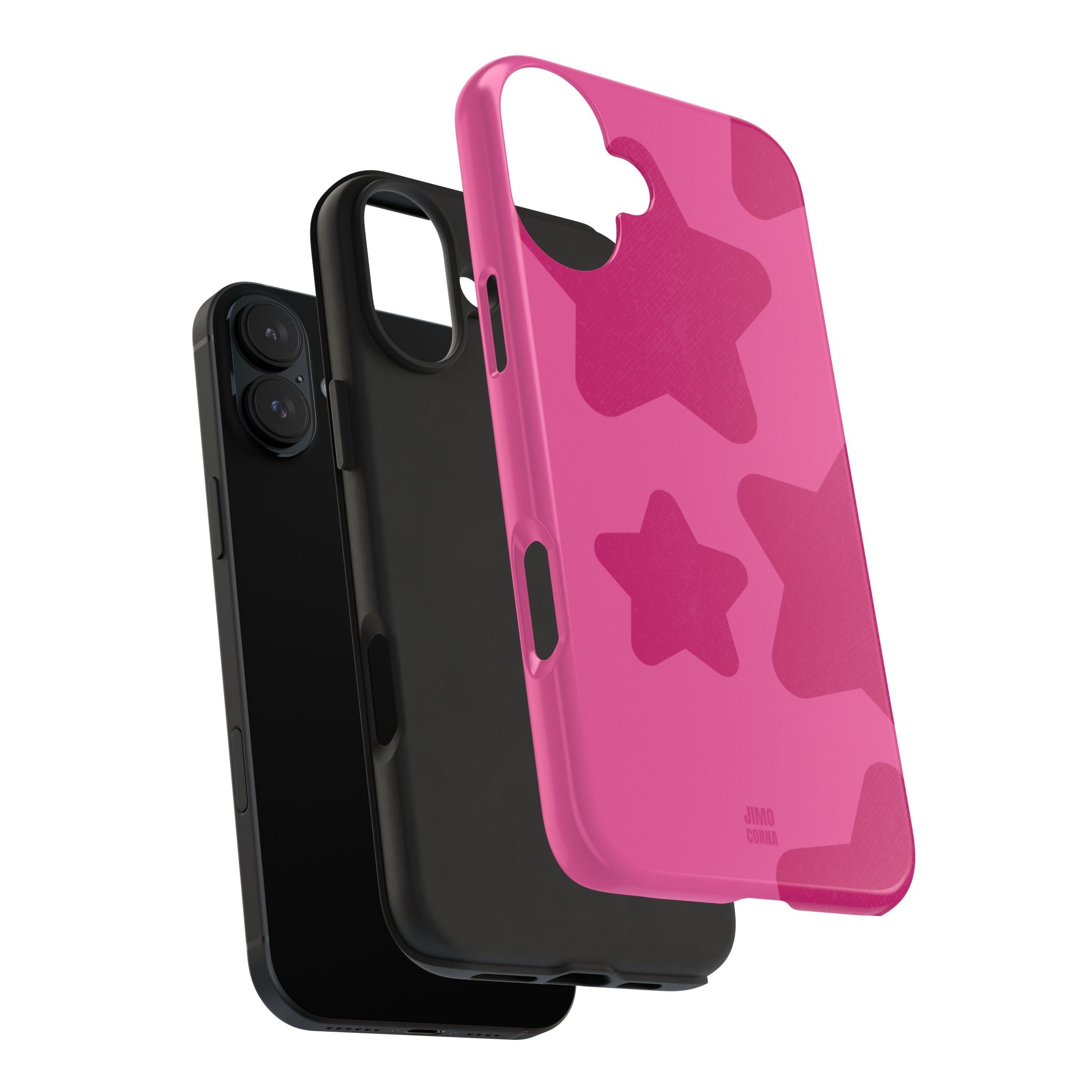 Hot Pink Bold Stars