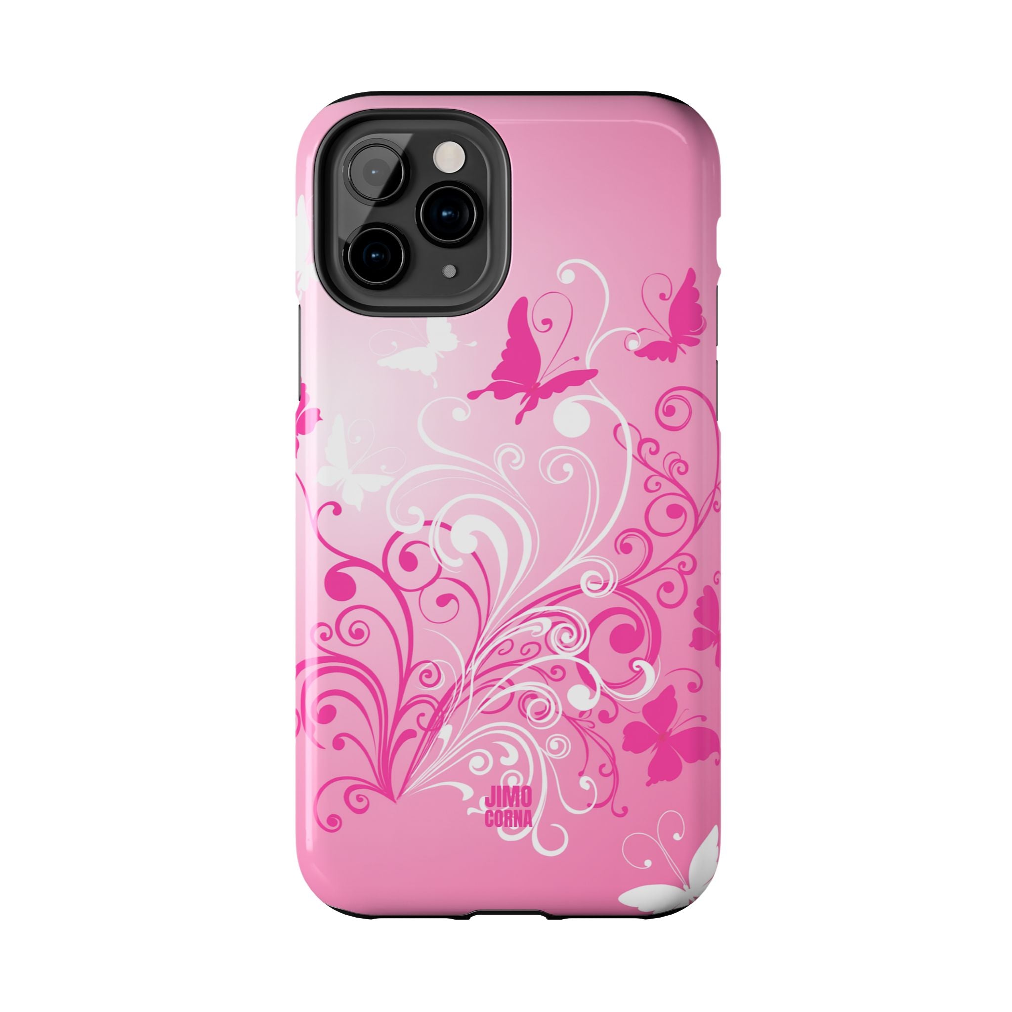 Pink Flutter Garden iPhone Case