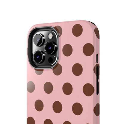 Big Polka Dot | Pink and Brown