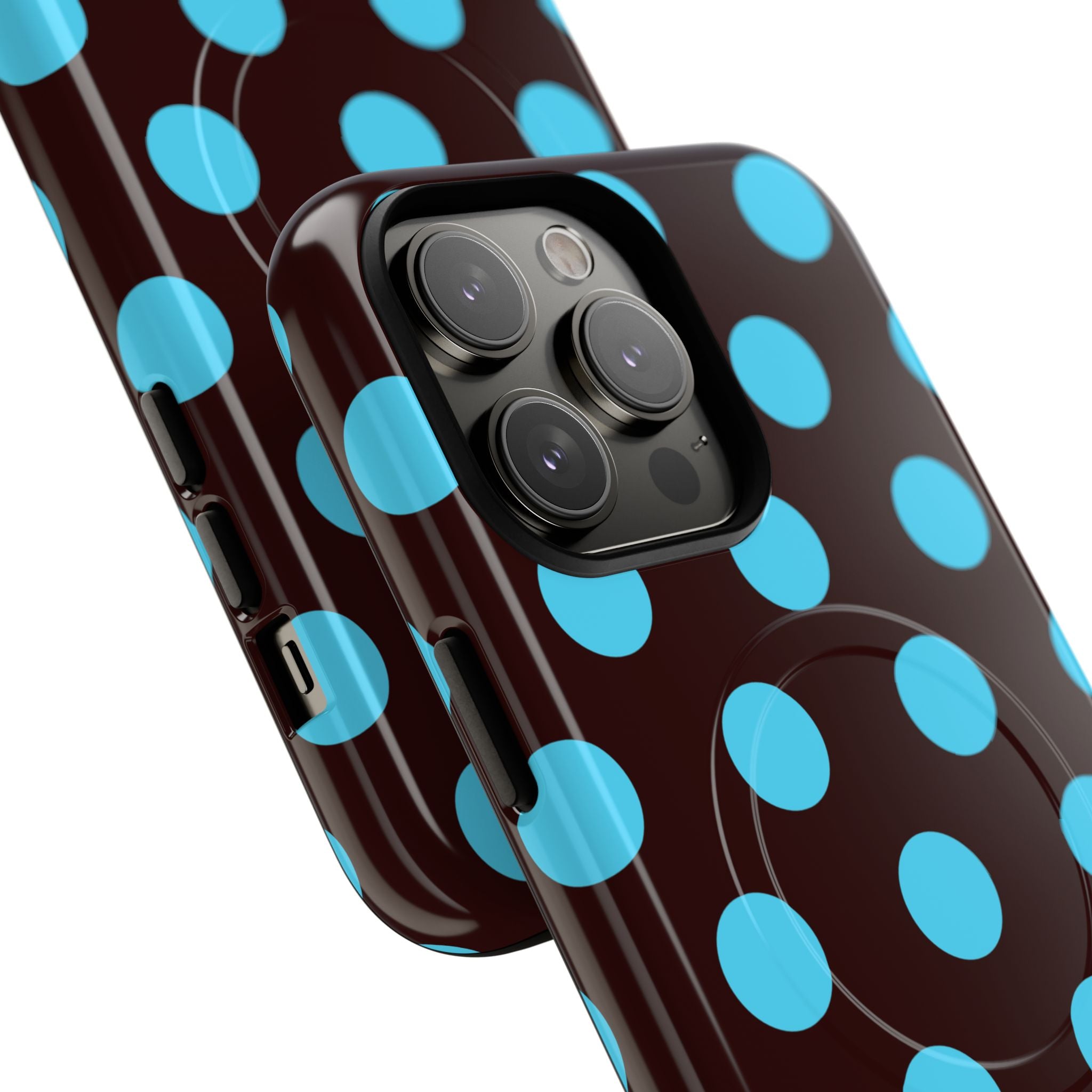 Big Polka Dot | Brown and Blue