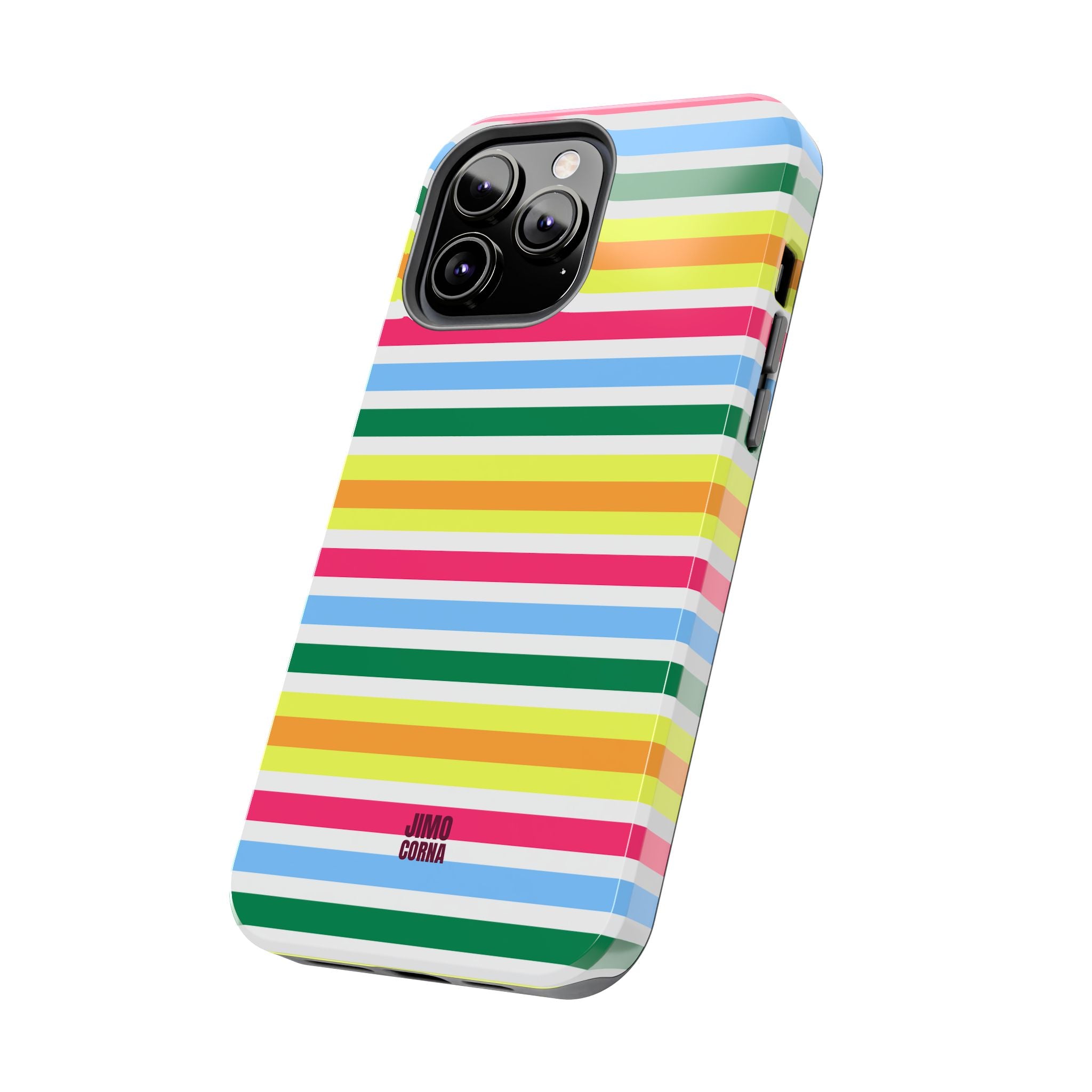 Rainbow Sorbet Stripe iPhone Case