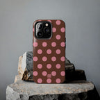 Big Polka Dot | Brown and Pink