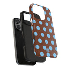 Big Polka Dot | Brown and Blue