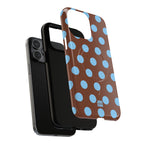 Big Polka Dot | Brown and Blue