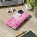 Pink Flutter Garden iPhone Case