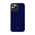 Bold Stripes iPhone Case | Navy Blue