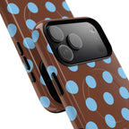 Big Polka Dot | Brown and Blue