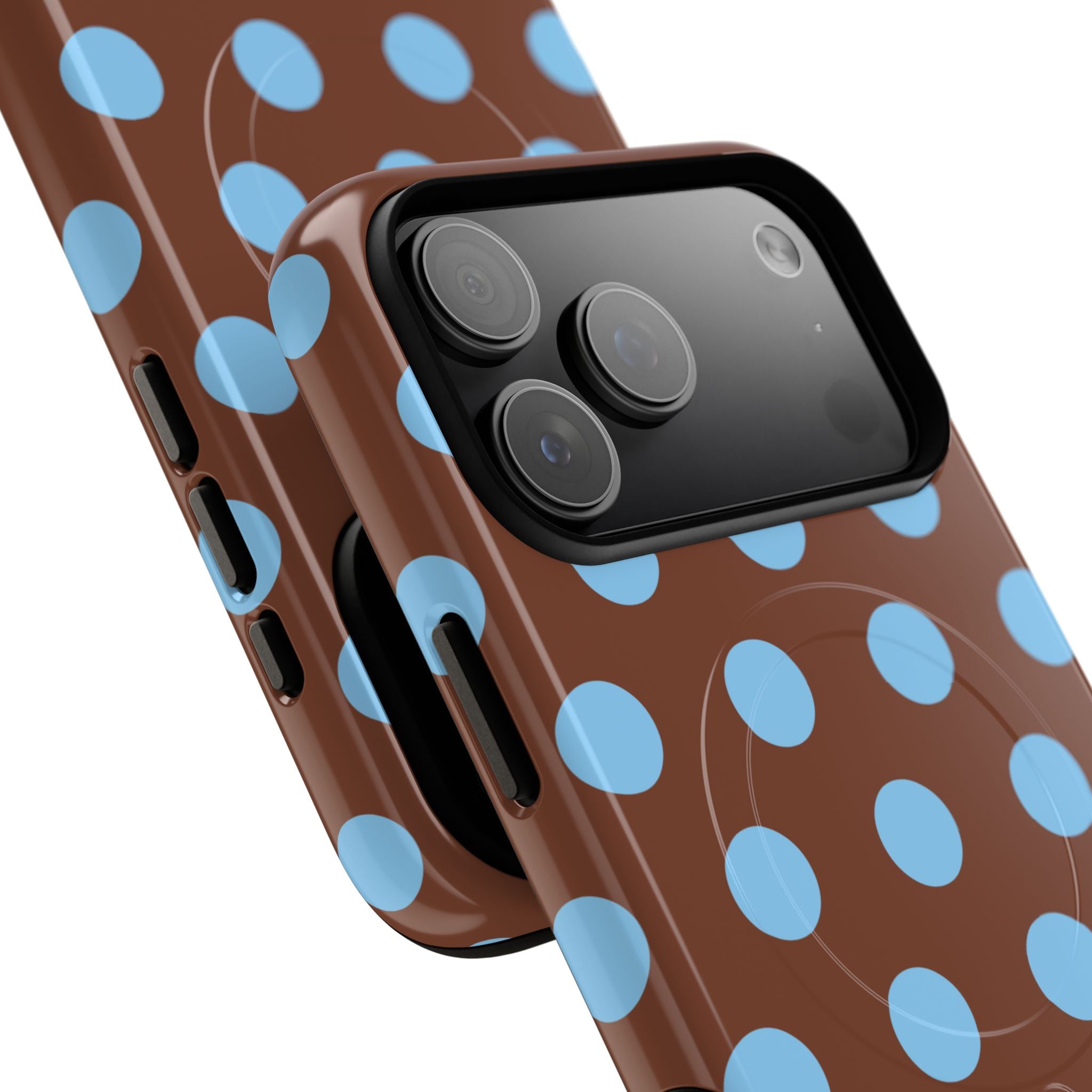 Big Polka Dot | Brown and Blue