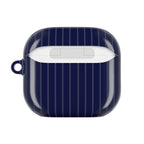 Navy Blue Soft Stripes AirPods Case