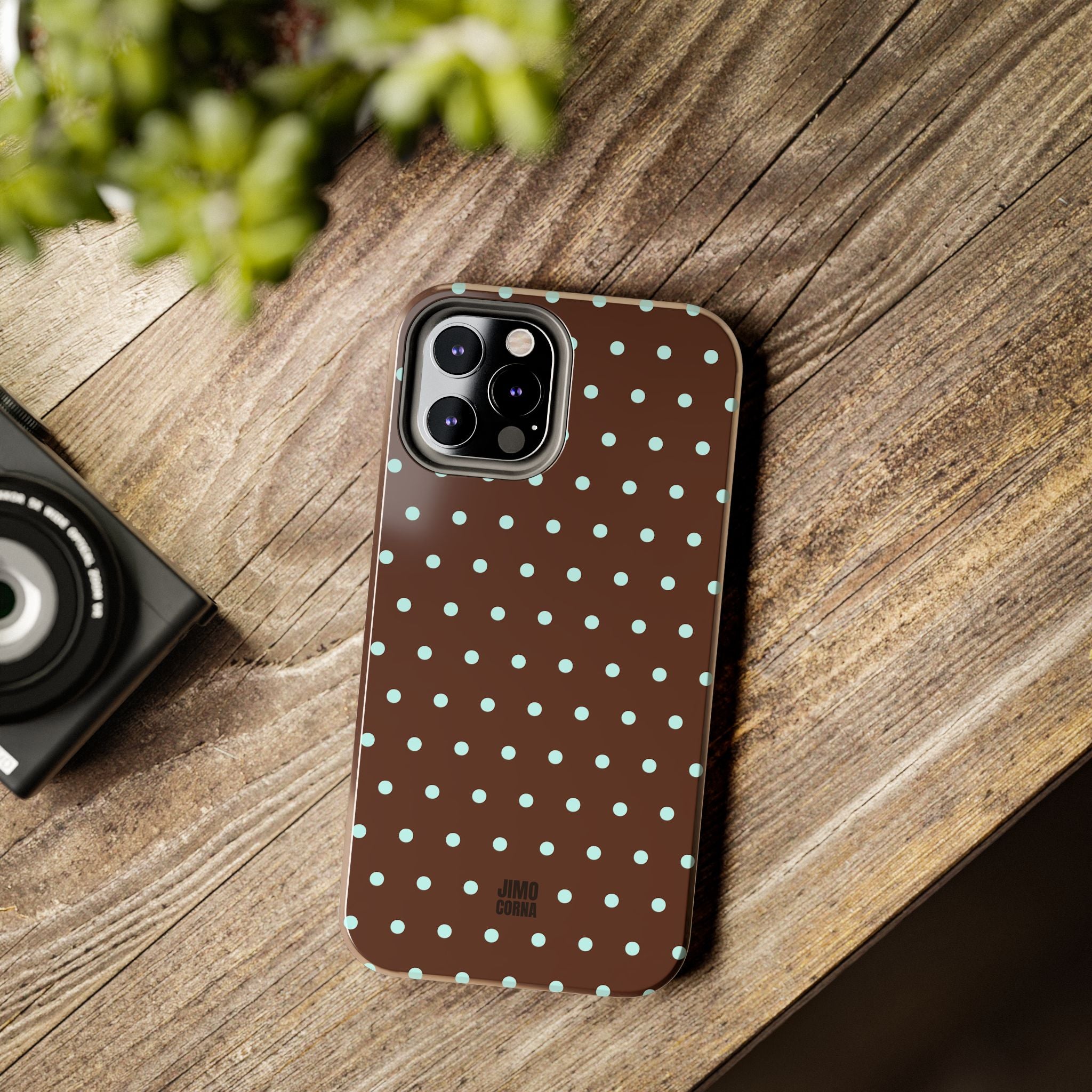 Polka Dot | Brown and Blue
