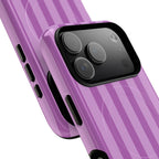 Bold Stripes MagSafe iPhone Case | Plum