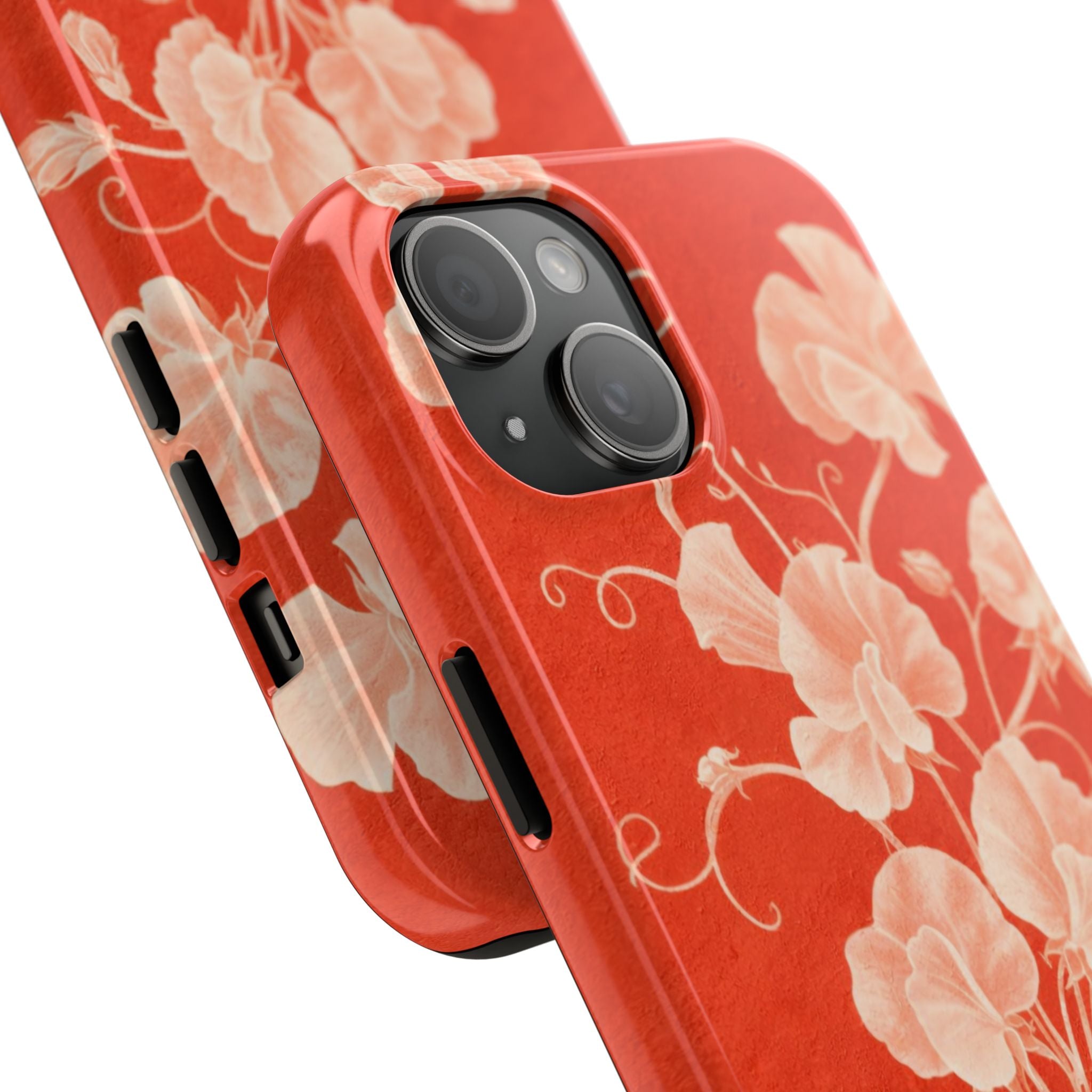 Red Flora iPhone Case