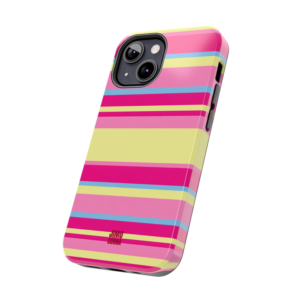 Lemonberry Stripe iPhone Case
