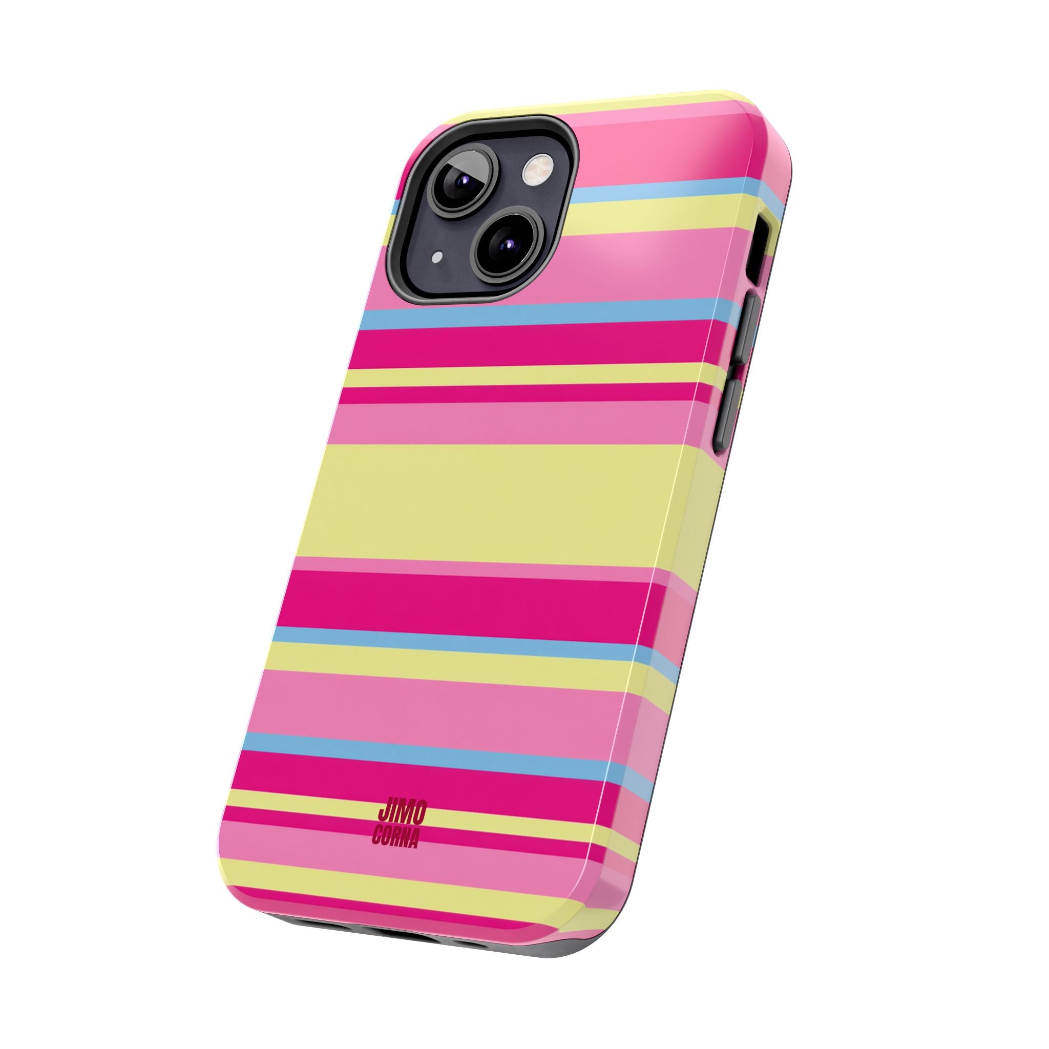 Lemonberry Stripe iPhone Case