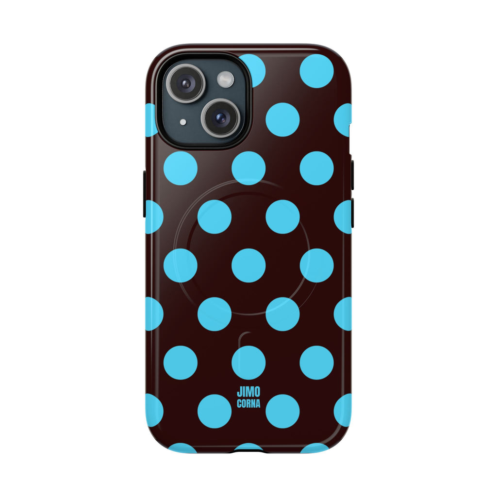 Big Polka Dot | Brown and Blue