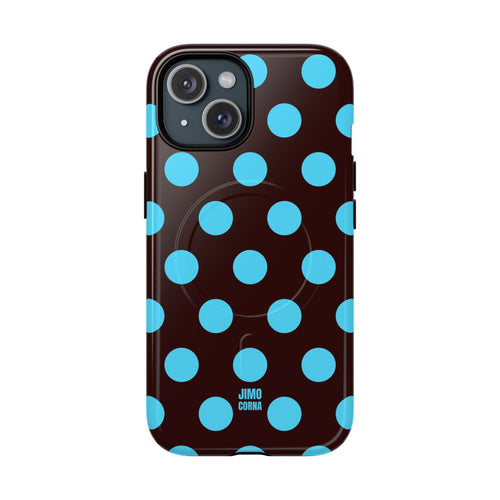 Big Polka Dot | Brown and Blue