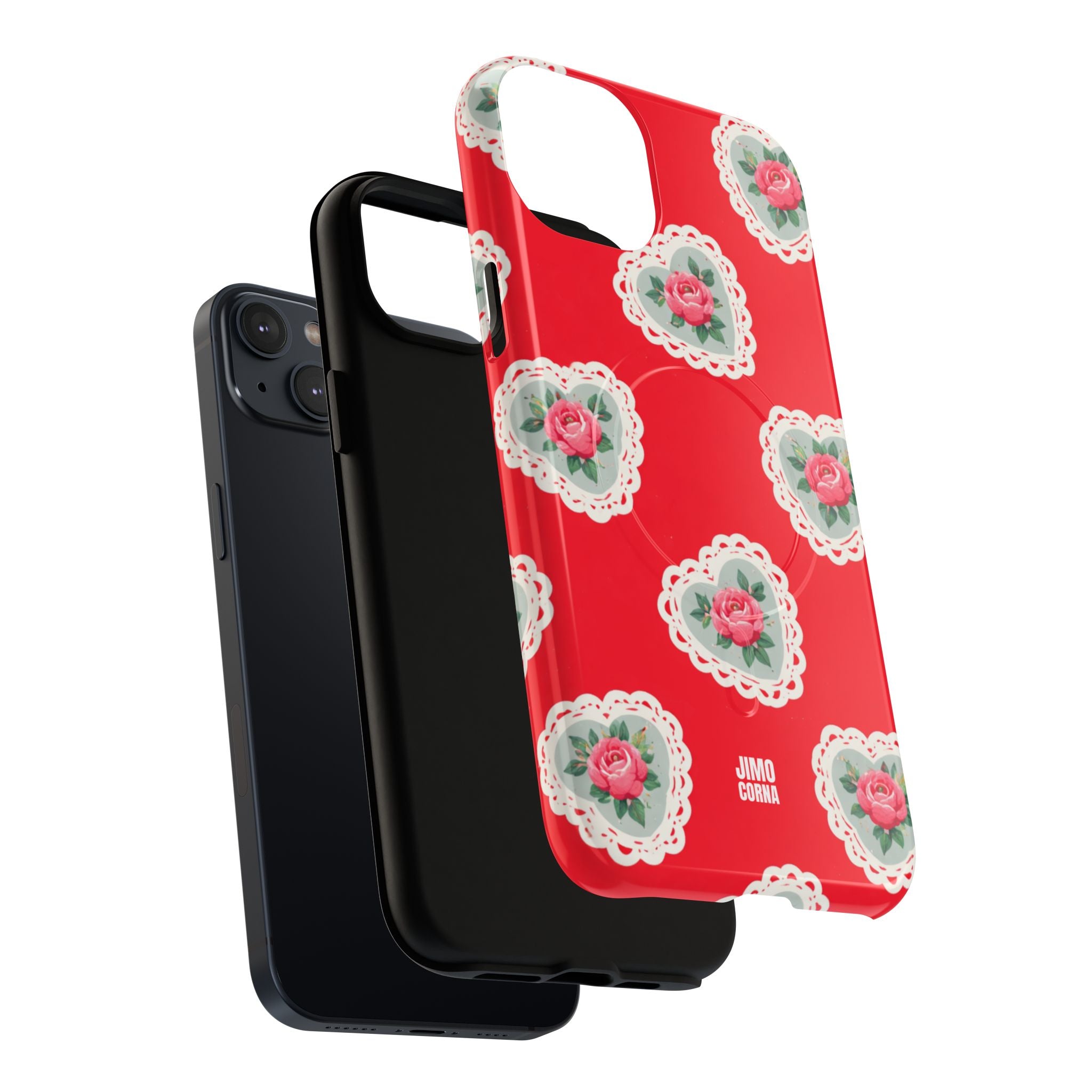 Rosy Lace MagSafe iPhone Case