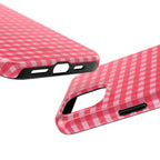 Farm Gingham iPhone Case | Hot Pink
