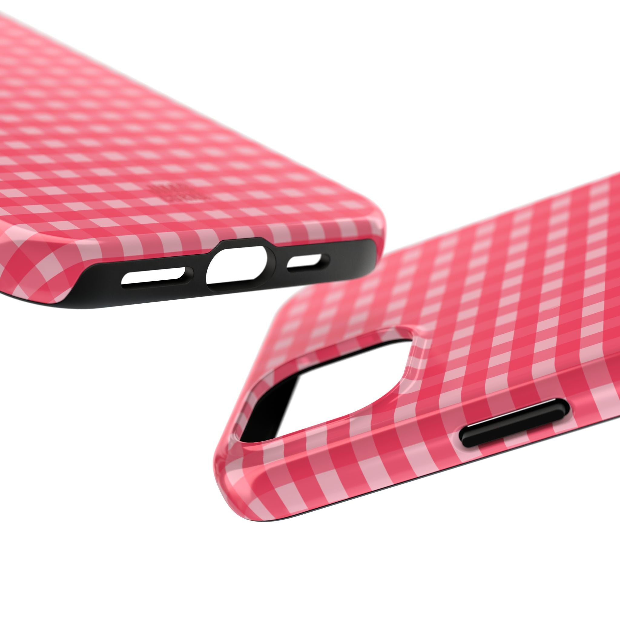 Farm Gingham iPhone Case | Hot Pink