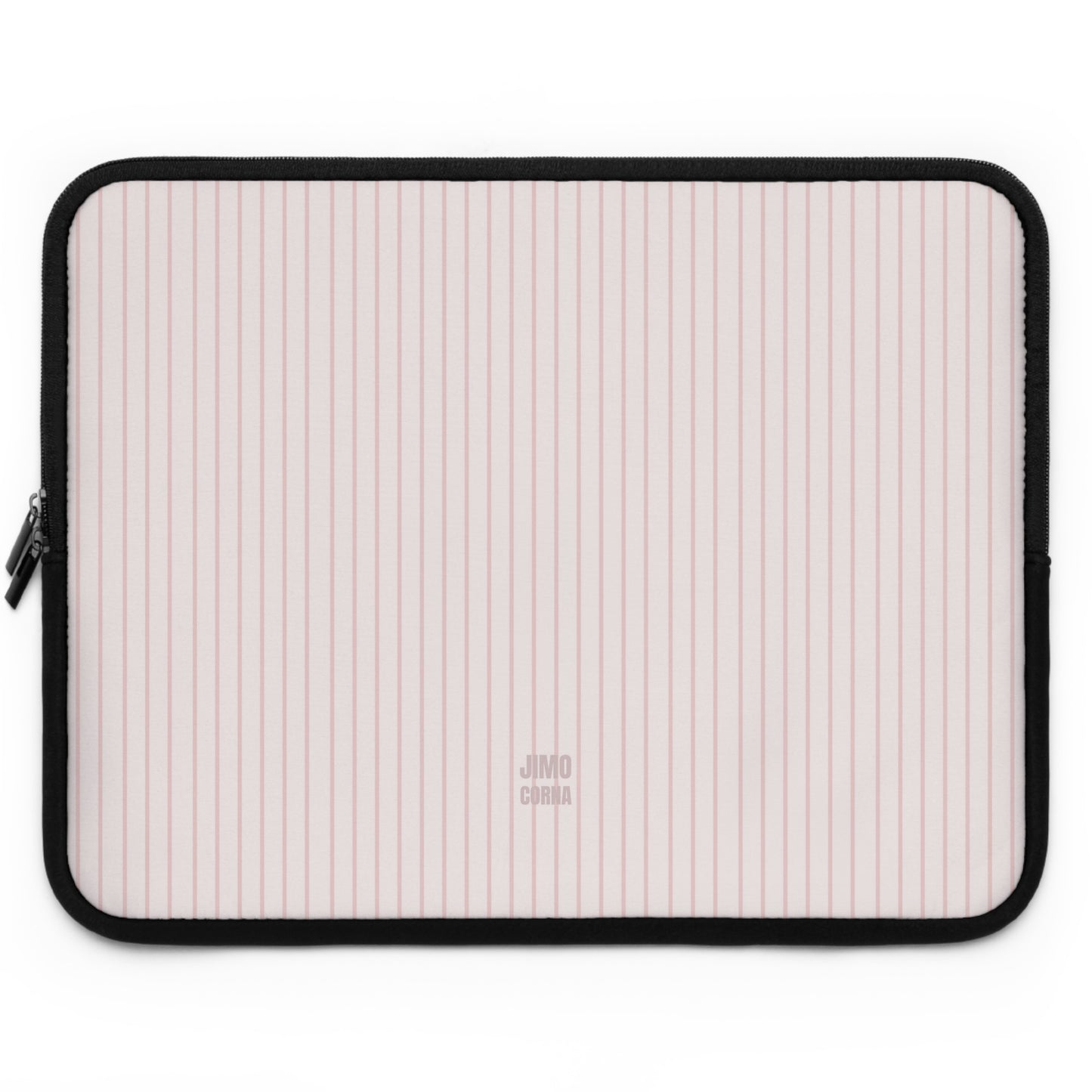 Baby Pink Soft Stripes Laptop Sleeve