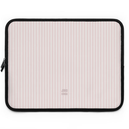 Baby Pink Soft Stripes Laptop Sleeve