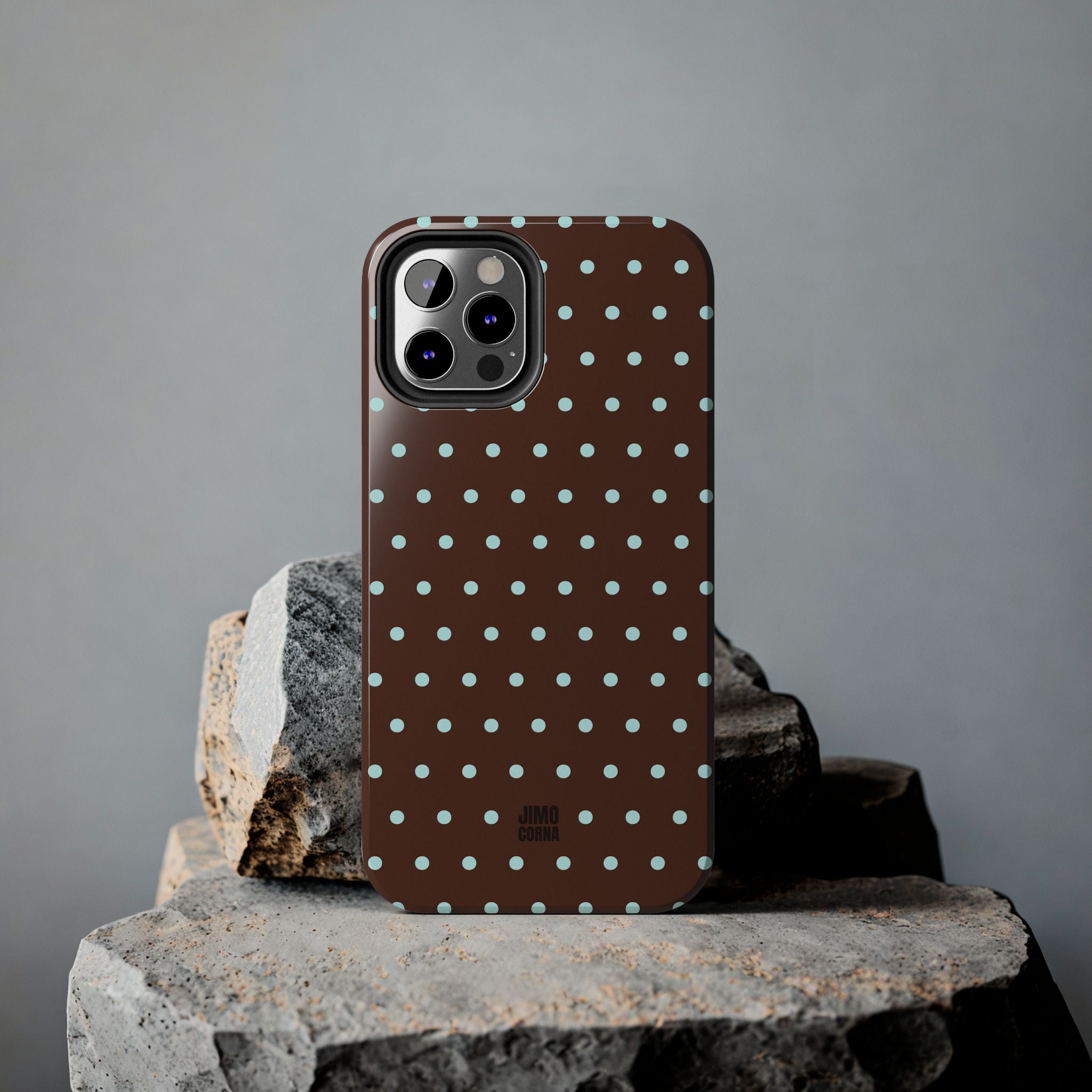 Polka Dot | Brown and Blue