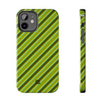 Angelina Stripes | Olive - iPhone Case