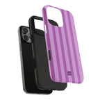 Bold Stripes iPhone Case | Plum
