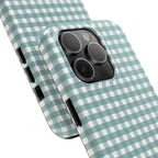 Farm Gingham iPhone Case | Blue