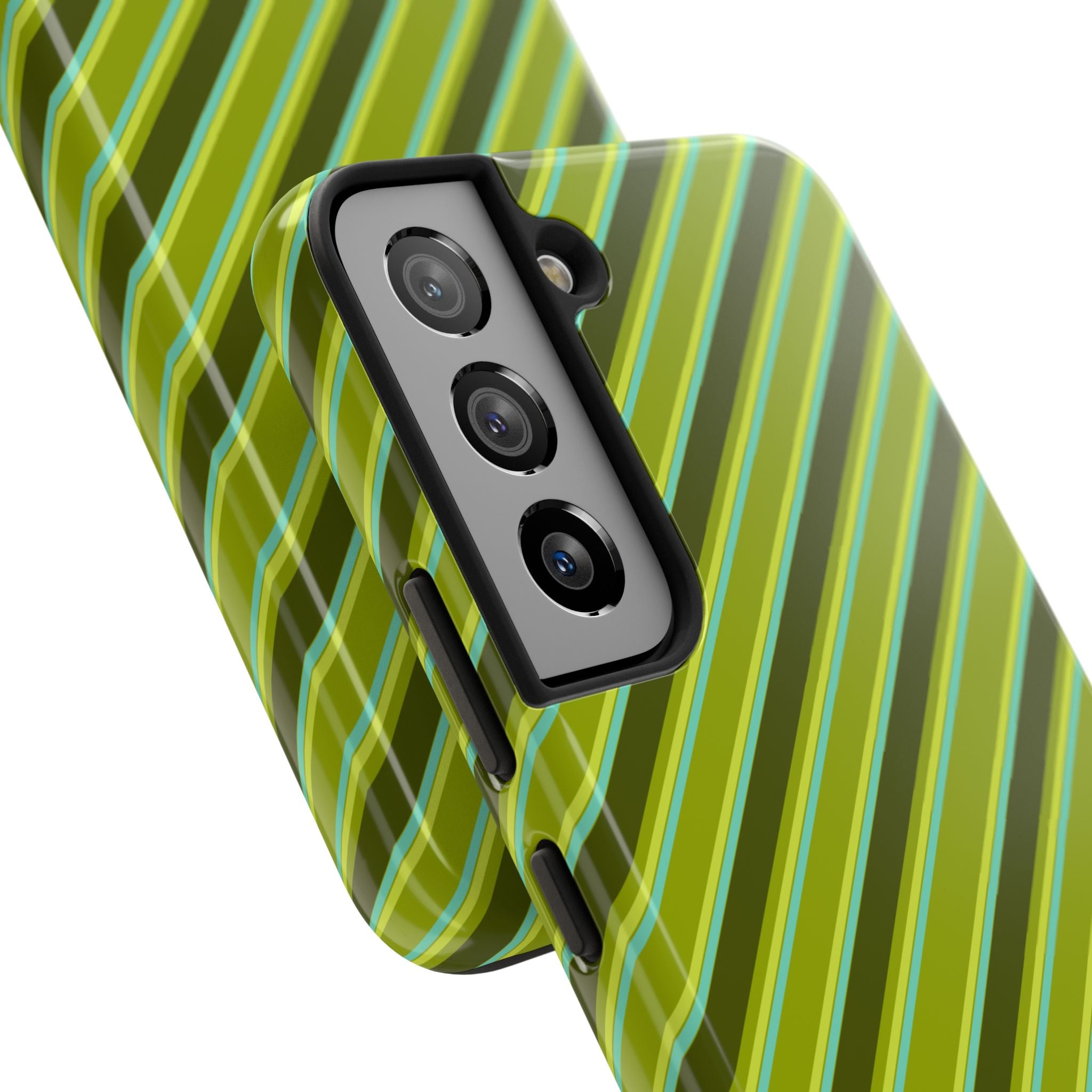 Angelina Stripes | Olive - Samsung Galaxy Case