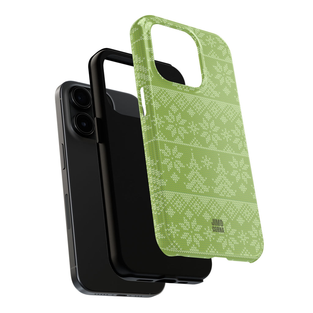 Holiday Knit | Green iPhone Case