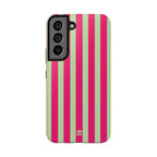 Lime Green and Pink Bold Stripes