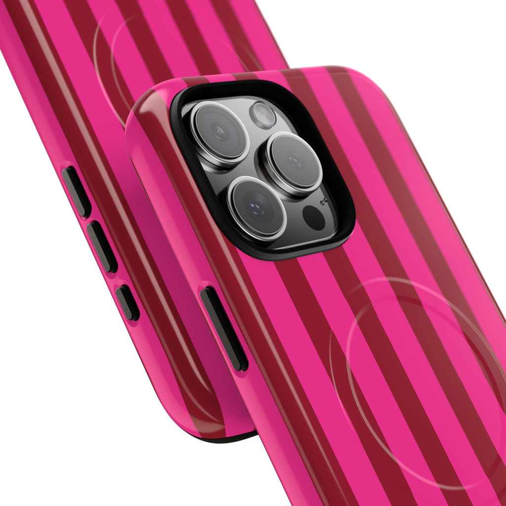 Bold Stripes MagSafe iPhone Case | Strawberry Burst