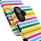 Rainbow Sorbet Stripe MagSafe iPhone Case