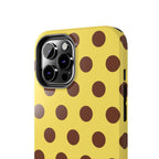 Big Polka Dot | Yellow and Brown
