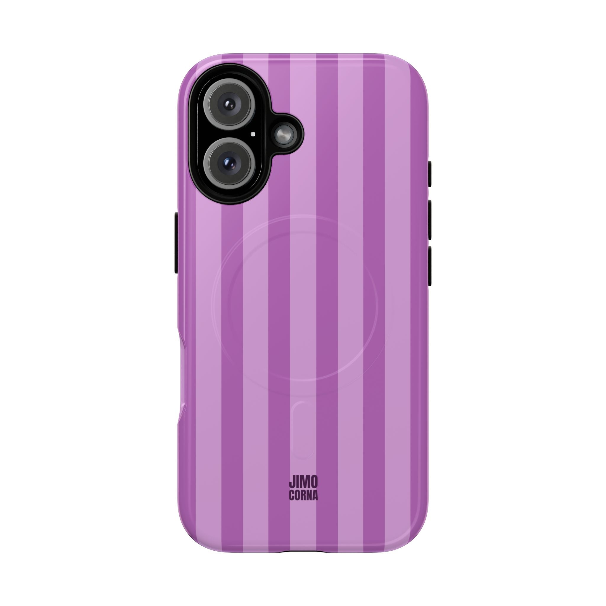 Bold Stripes MagSafe iPhone Case | Plum