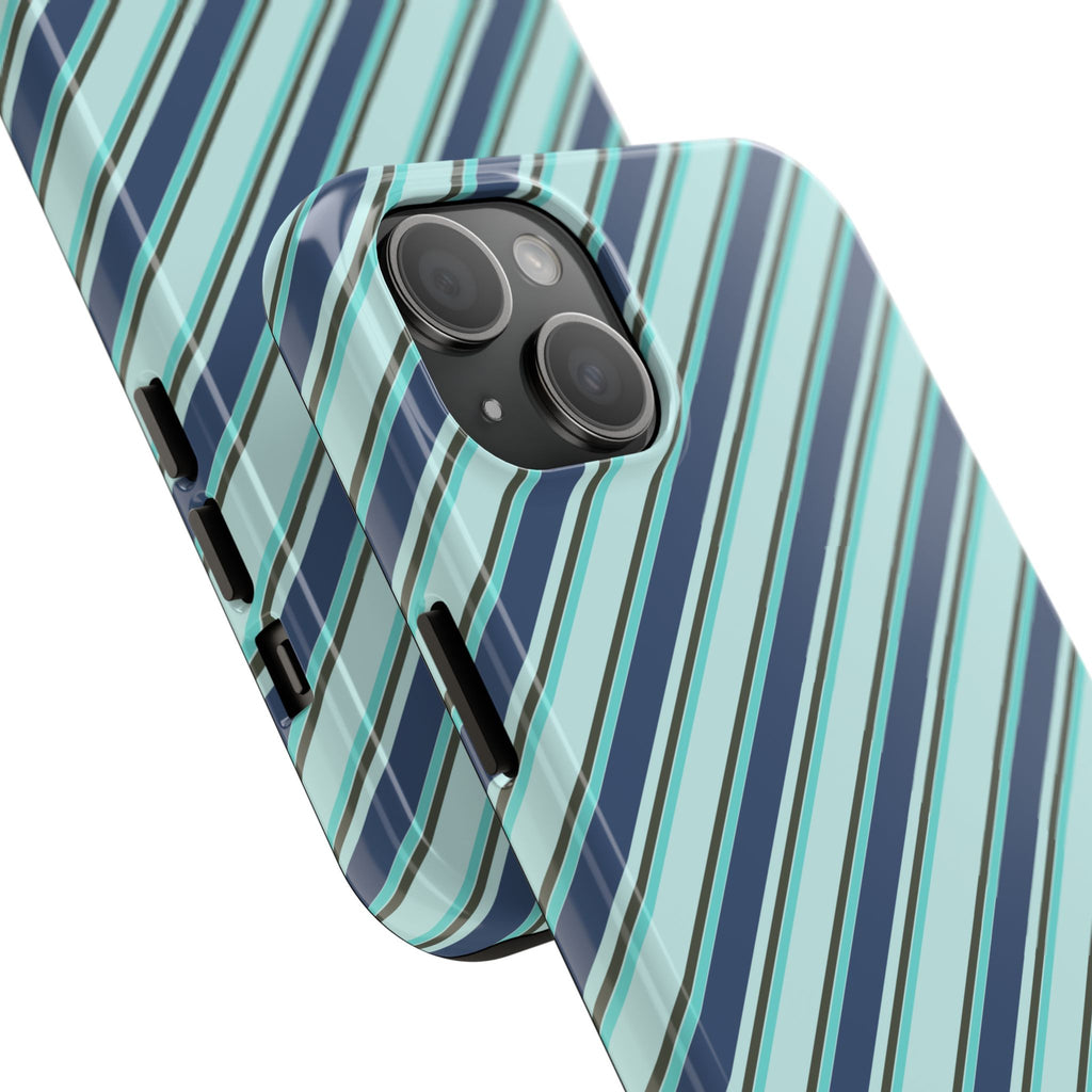 Angelina Stripes | Blue - iPhone Case