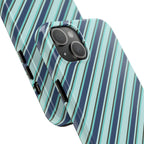 Angelina Stripes | Blue - iPhone Case