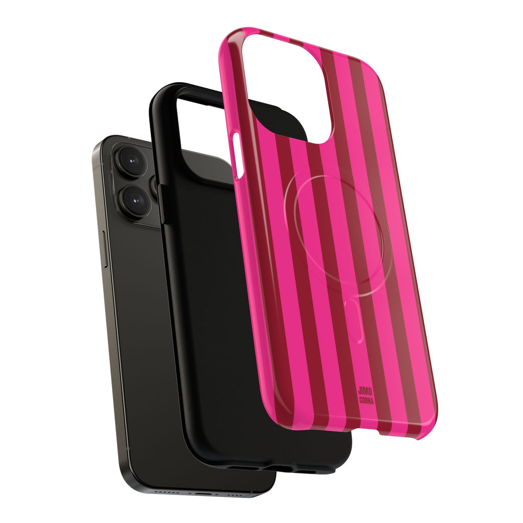 Bold Stripes MagSafe iPhone Case | Strawberry Burst