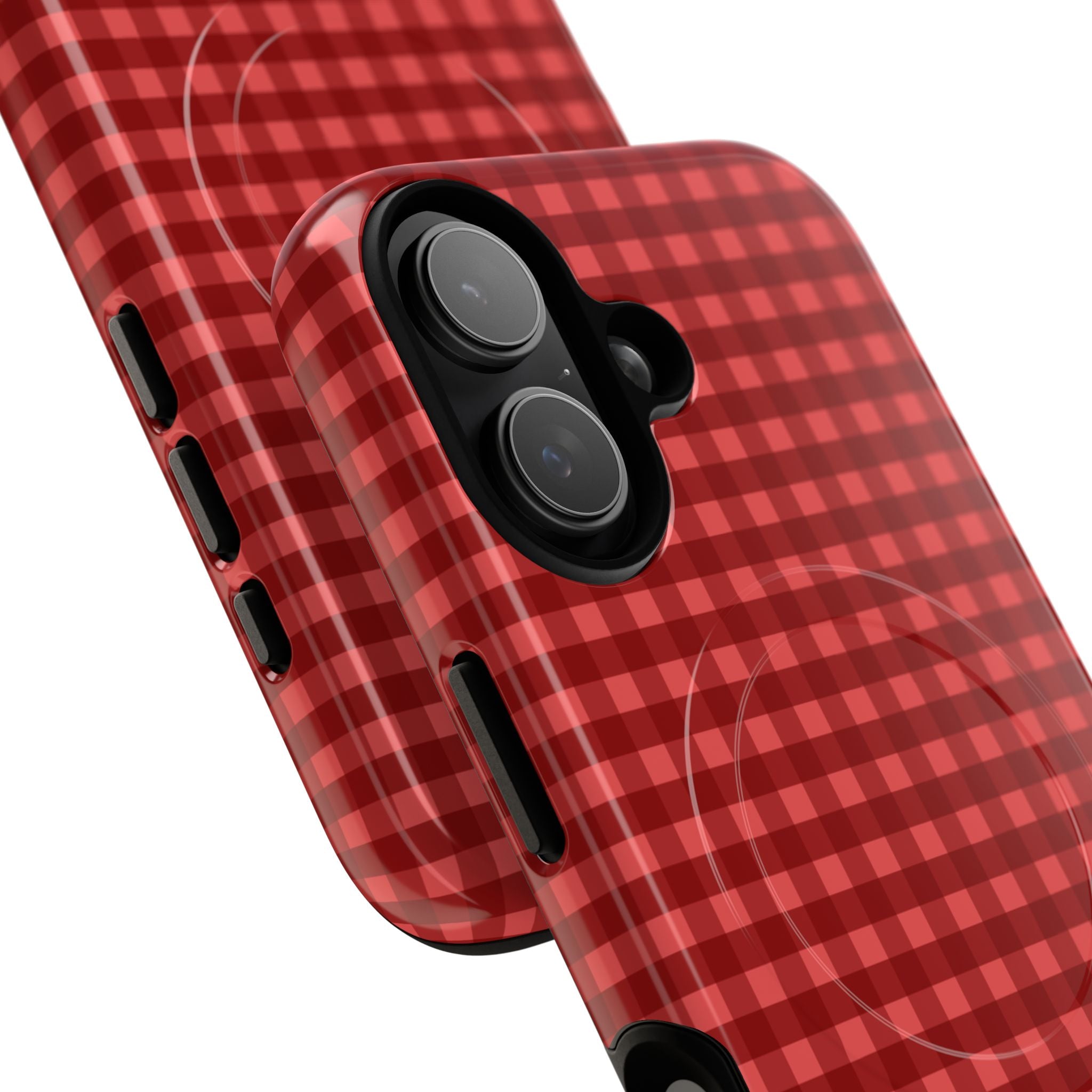 Farm Gingham MagSafe iPhone Case | Red