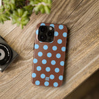 Big Polka Dot | Brown and Blue