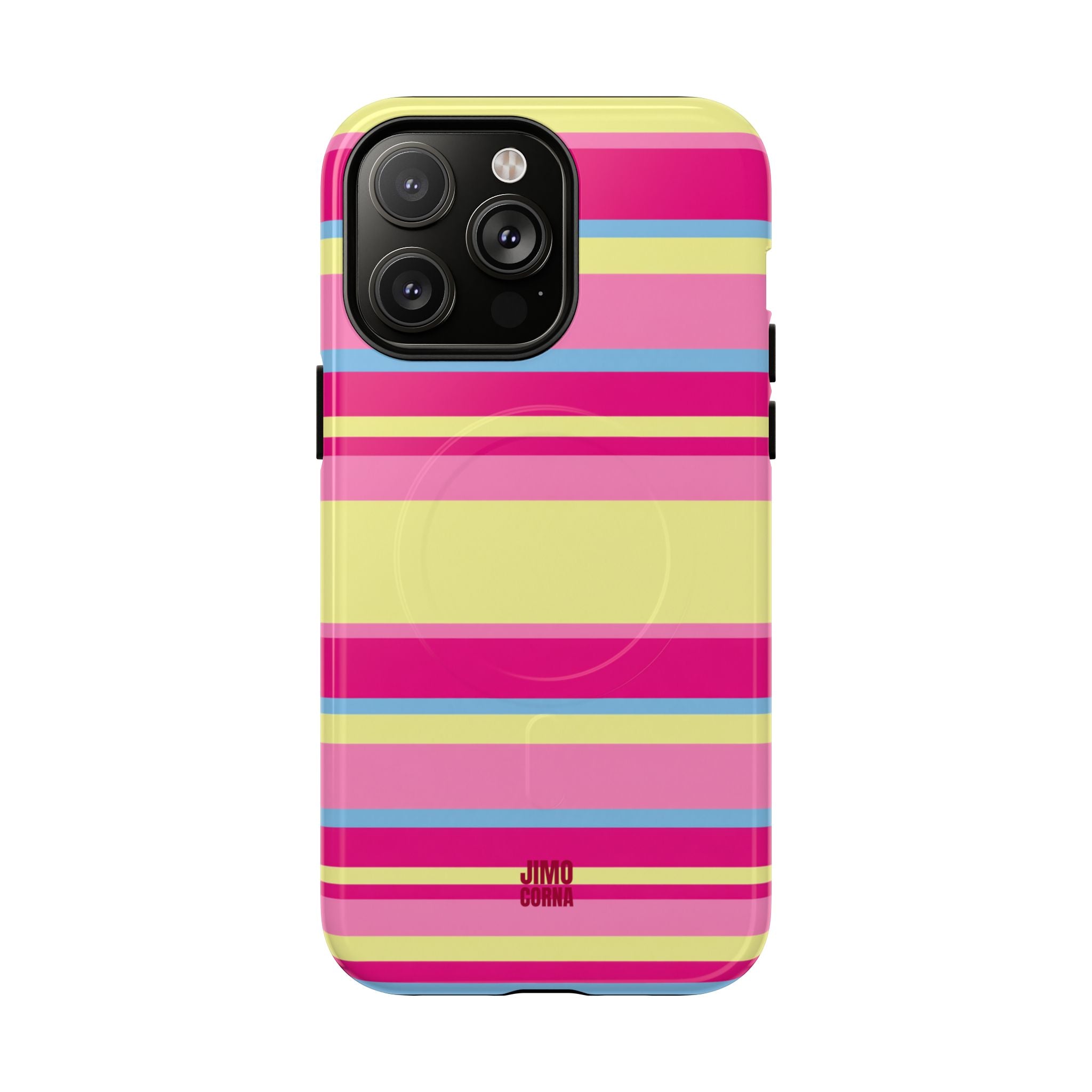 Lemonberry Stripe MagSafe iPhone Case