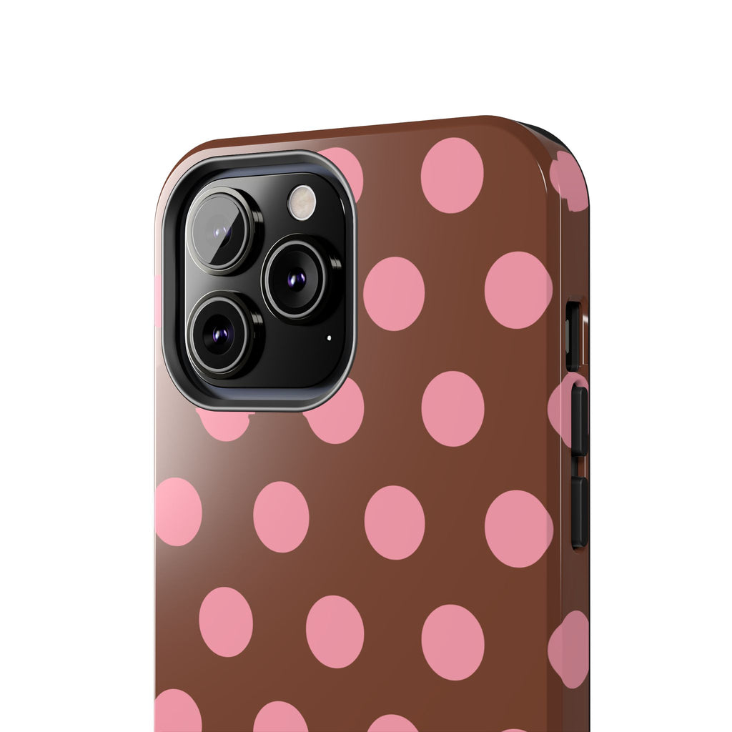 Big Polka Dot | Brown and Pink