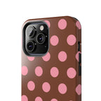 Big Polka Dot | Brown and Pink